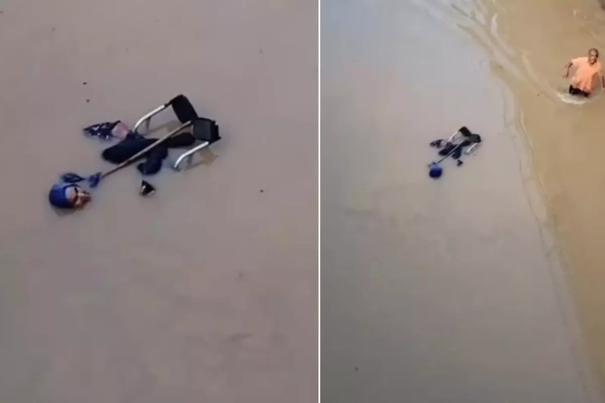 Hatay'da sel! Engelli kadın tekerlekli sandalyesiyle suya kapıldı